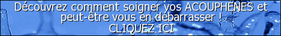 Cliquez ic pour découvrir comment soigner vos acouphènes et peut-être vous en débarrasser !