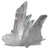 Propriétés minéralogiques du quartz incolore (cristal de roche ou quartz hyalin)