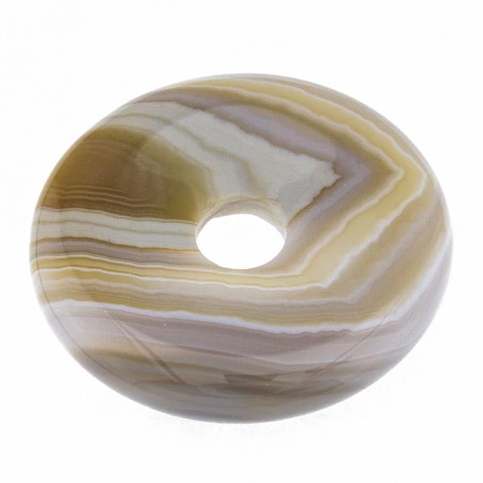 Donut en Agate Naturelle