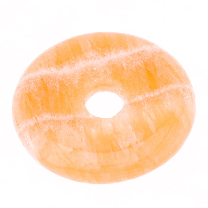 Donut en calcite orange