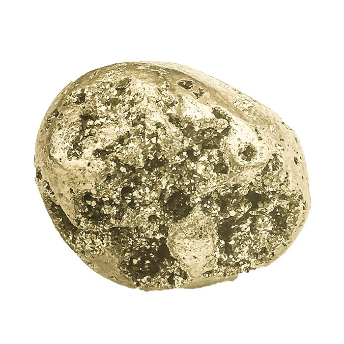 Minéraux Lithothérapie 1 Pierre roulée en Pyrite Chispas 18/25mm 