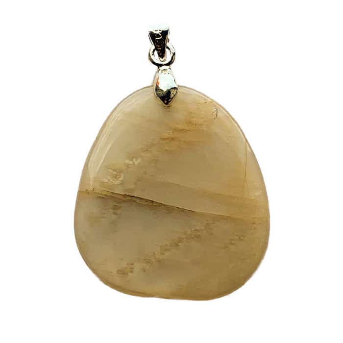 Pierre de Lune - Pendentif Pierre Plate