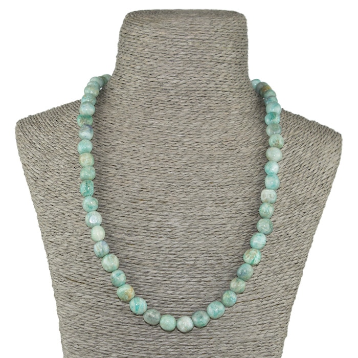 Amazonite - Collier Pierres Roulées | Boutique de Lithothérapie en Ligne
