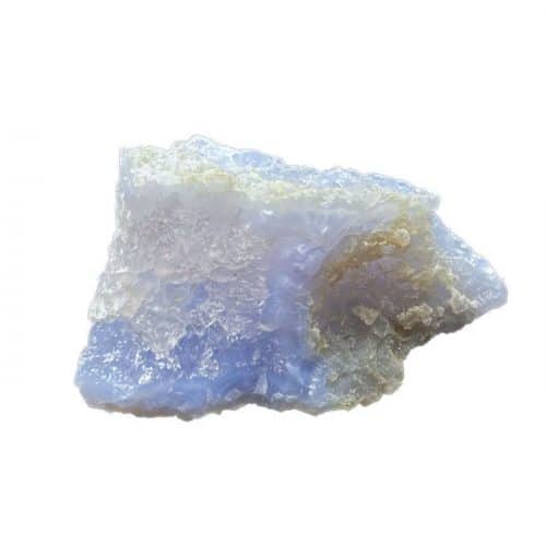 Calcédoine Bleue - Pierre Brute Cristalisée - Boutique de Minéraux - Lithothérapie en Ligne