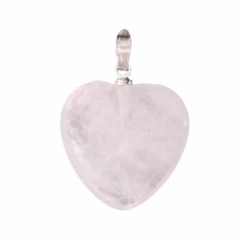 Quartz Rose Pendentif Coeur | Boutique de Minéraux | Lithothérapie en Ligne