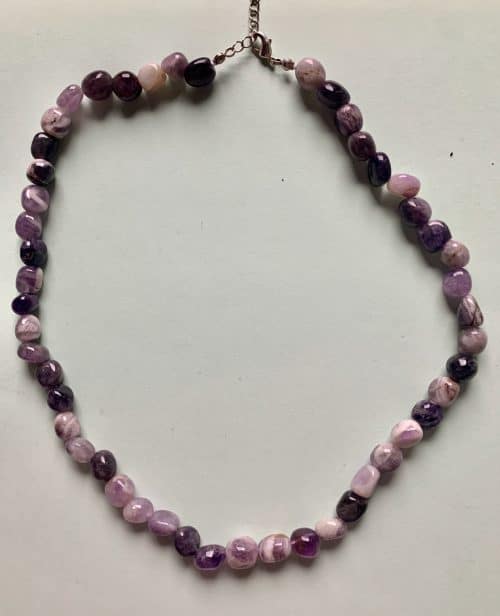 Collier en Améthyste du Puy de Dome - Pierres Roulées